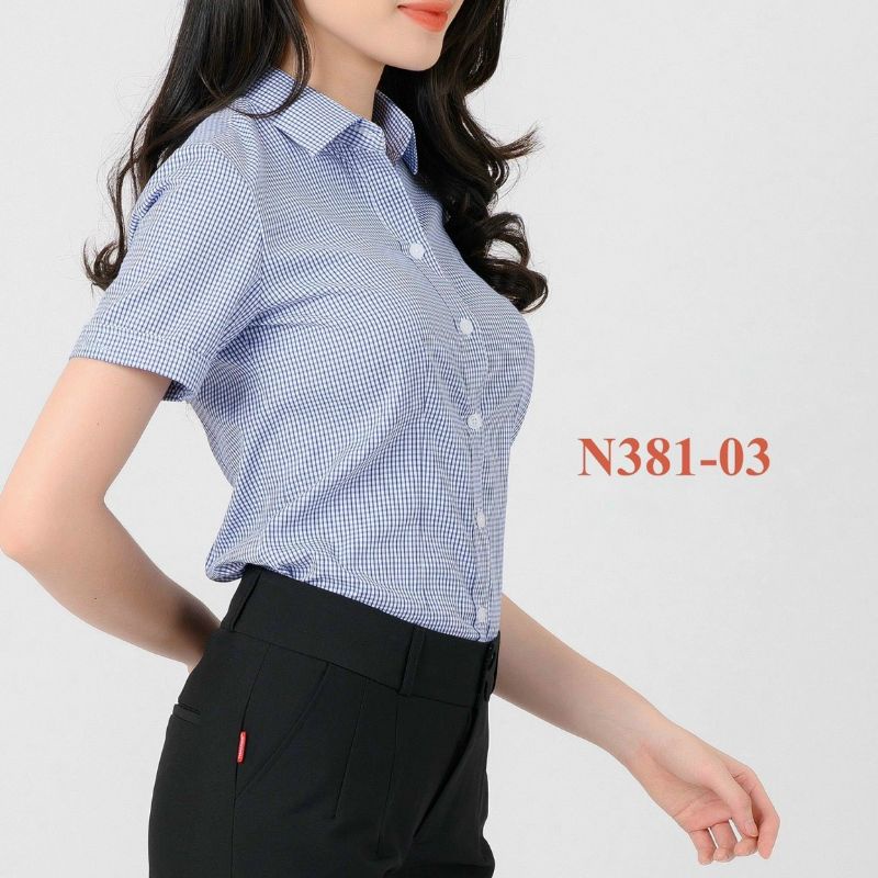 Áo Thái Hoà kẻ caro tay dài, ngắn