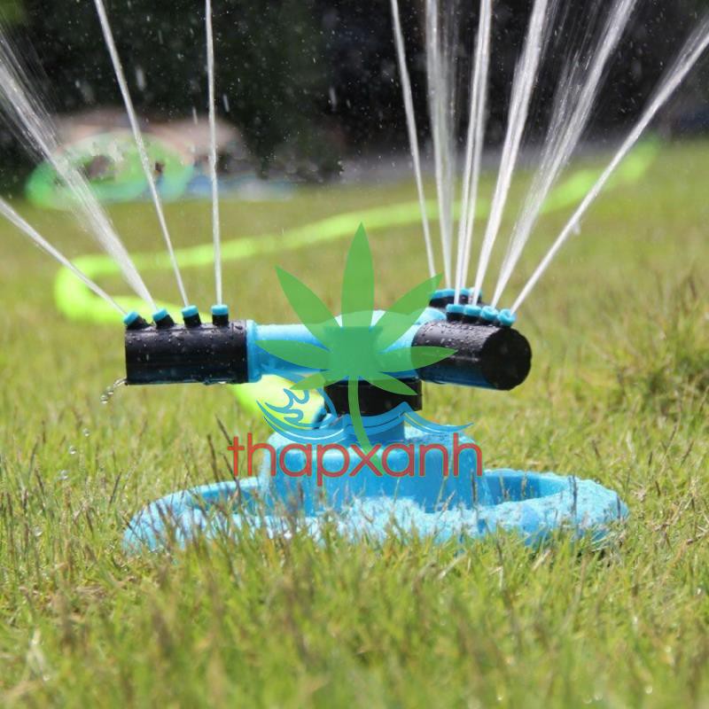 Đầu tưới 3 cánh xoay 360° T3C-MT, Vòi tưới 3 cánh 360 độ Chân đế hình mặt trăng Lắp nối nhanh 16