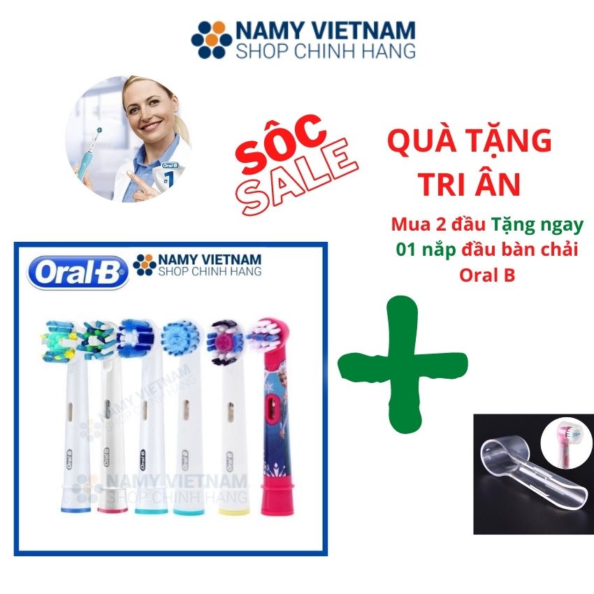 [Oral B] Đầu bàn chải điện thay thế ❤FREESHIP ❤ bàn chải điện oral-B made in Germany