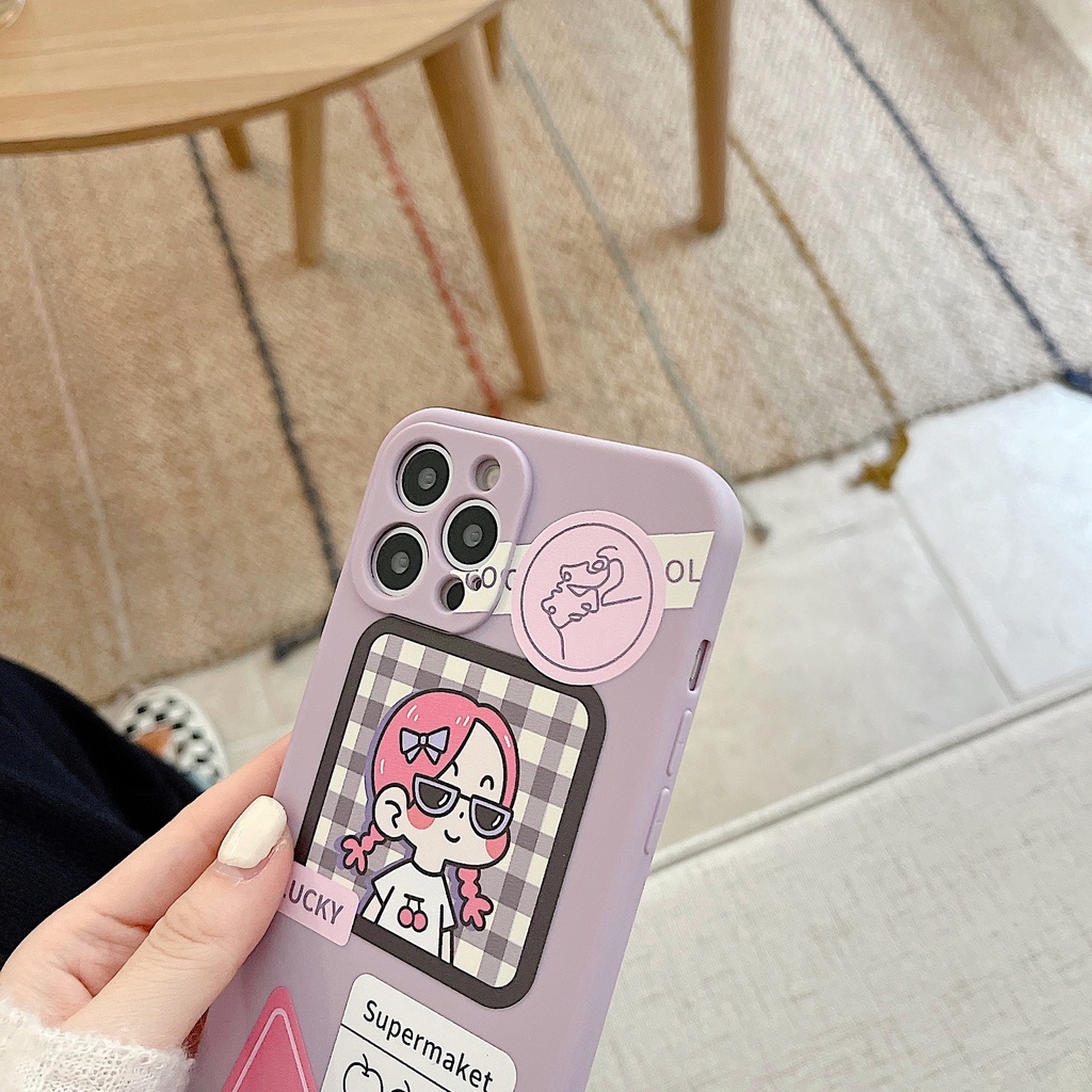 Ốp lưng iphone Ốp lưng iphone vuông cạnh hìnhIphone6/6plus/6S/6S plus/6/14pro/14proplus/8/8plus/X/XS/XS Max/11/12/12PROMAX/12MINI/12PRO Dinuo case
