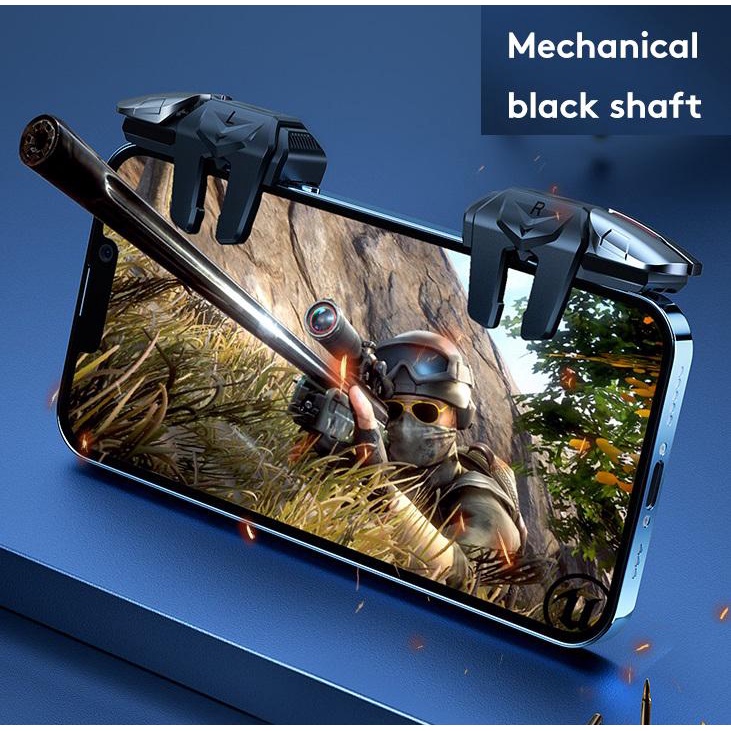 Tay Cầm Chơi Game PUBG G21 Có 6 Nút Bấm Bằng Hợp Kim L1 R1 Chuyên Dụng Cho Điện Thoại Samsung Huawei