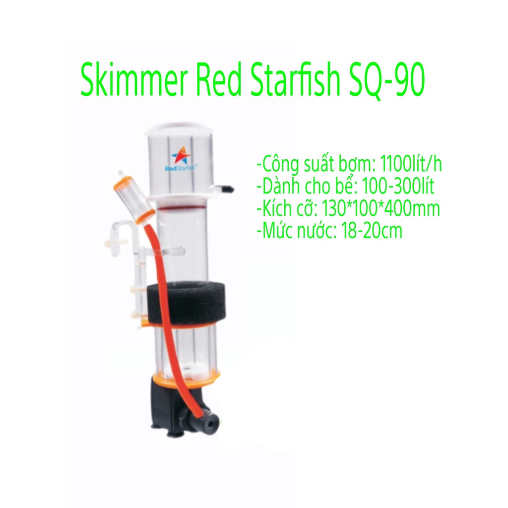 Máy tách bọt Protein Skimmer Redstarfish SQ50 / SQ70 / SQ90