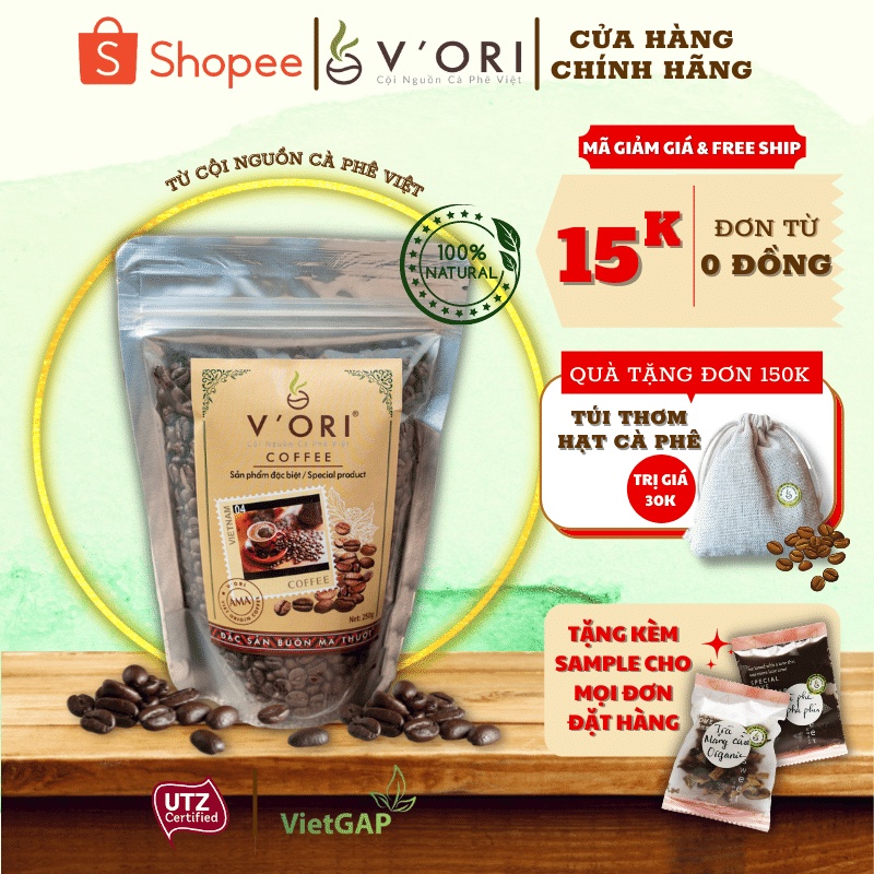 Cà Phê ROBUSTA Rang Xay Nguyên Chất AMA V'Ori