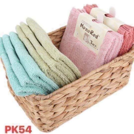 3 KHĂN MẶT MONORED NHẬT KT 34X34CM. ĐTBX