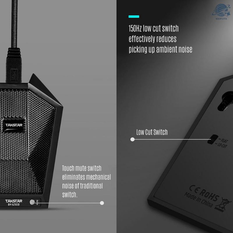 Micro đa hướng dien thuyết họp hội nghi-Boundary Microphone Takstar BM-621