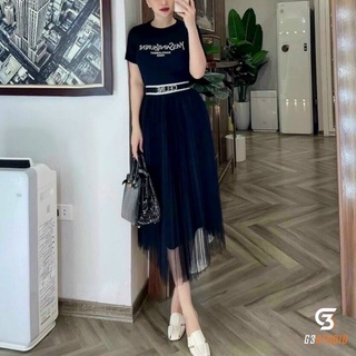  Chân Váy Ren Xếp Ly Dài Dáng Xòe Công Chúa 3 Lớp Cao Cấp Cạp Chữ Chun CV010 