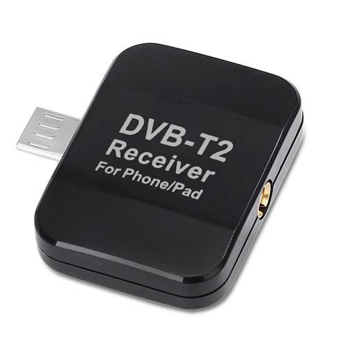 Bộ Thu Tín Hiệu Dvb-t2 Mini Micro-usb Kèm Ăng Ten Cho Điện Thoại Thông Minh Android