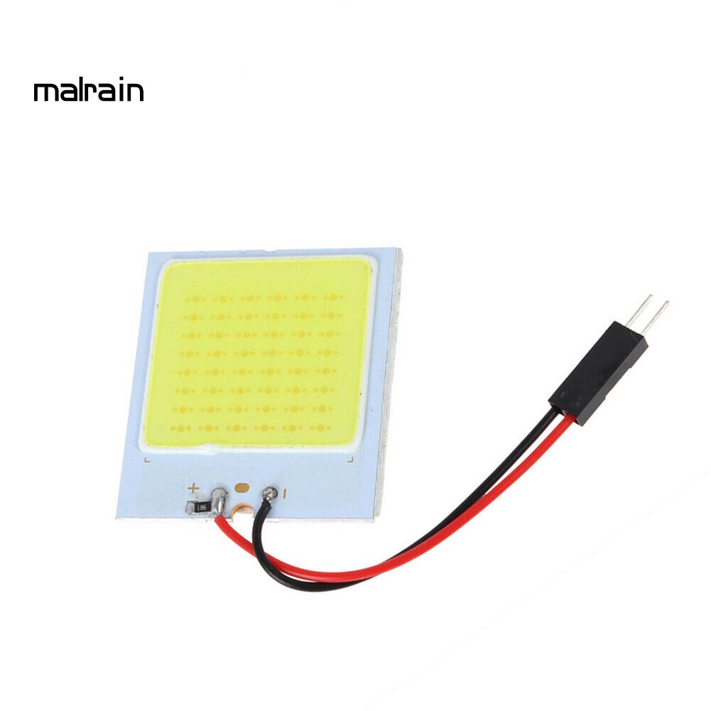 Bảng Đèn LED T10 48SMD COB 12V Ánh Sáng Trắng Gắn Trần Xe Hơi