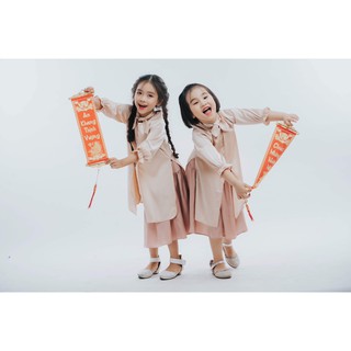 Set Áo dài cách tân cho bé quá đẹp (2-6Y)