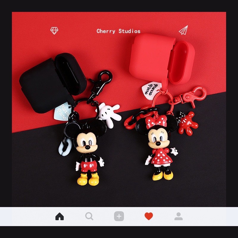 Airpod case 1,2 hình Mickey