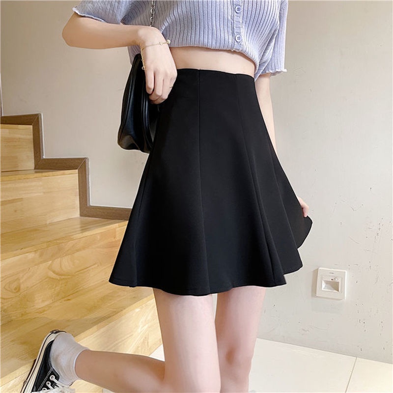 Chân Váy Chữ a Lưng Cao Xếp Ly Màu Hồng Thời Trang Phong Cách Mới Cho Nữ