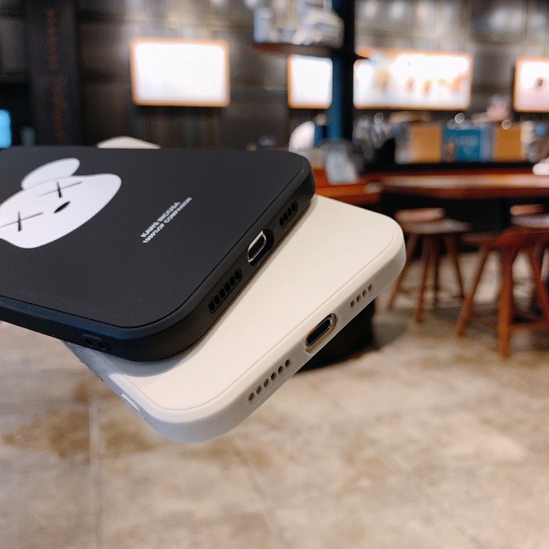 Ốp lưng hình chuột micky dễ thương cạnh vuông giả lp12 5/5s/6/6plus/6s/7/7plus/8/8plus/x/xr/xs/11/12/pro/max