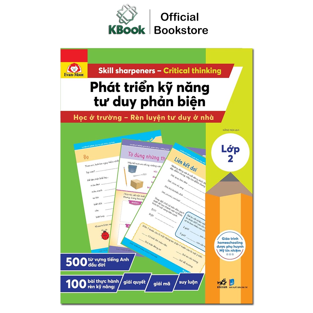 Sách - Phát triển kỹ năng tư duy phản biện (Nhã Nam, lớp 2 ~ lớp 5 nâng cao, lẻ cuốn tùy chọn)