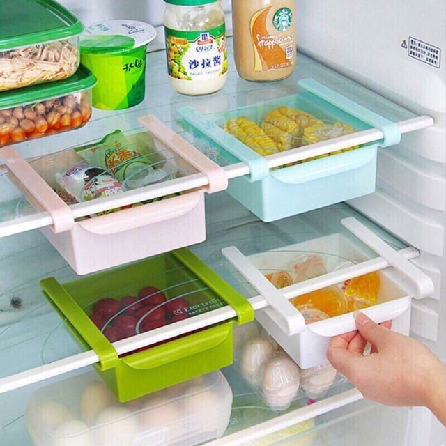 Khay nhựa để tủ lạnh tiện lợi - giao màu, mẫu ngẫu nhiên