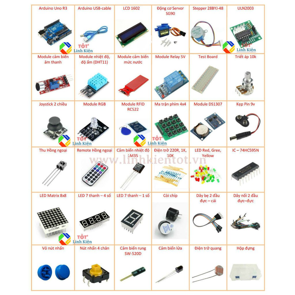 [Kèm tài liệu] Arduino Advanced Kit - Bộ Arduino Uno R3 nâng cao