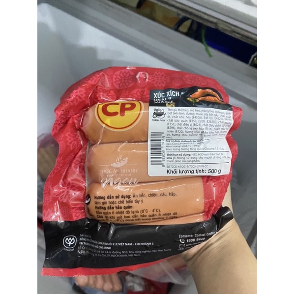 XÚC XÍCH CP VEALZ 10 cây,HỒ LÔ CP 500g
