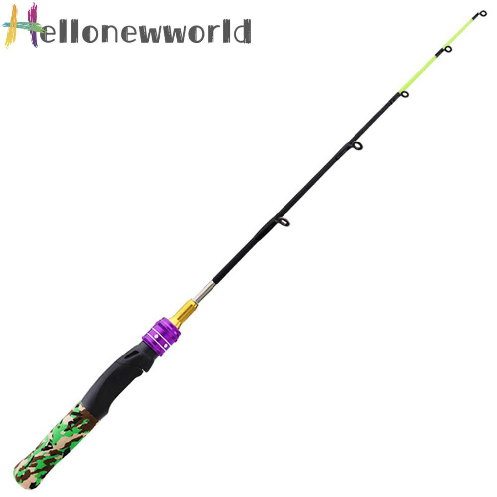 Hellonewworld 61cm Ice Fishing Rod Carbon Spinning Winter Raft Shrimp Fishing Child Pole