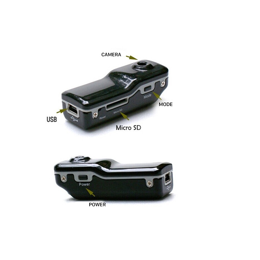 Camera mini MD80 Kích thước nhỏ gọn Thẻ nhớ 16GB, Chất lượng hình ảnh 720*480 Sạc pin qua cổng micro USB - GomhangVn | BigBuy360 - bigbuy360.vn