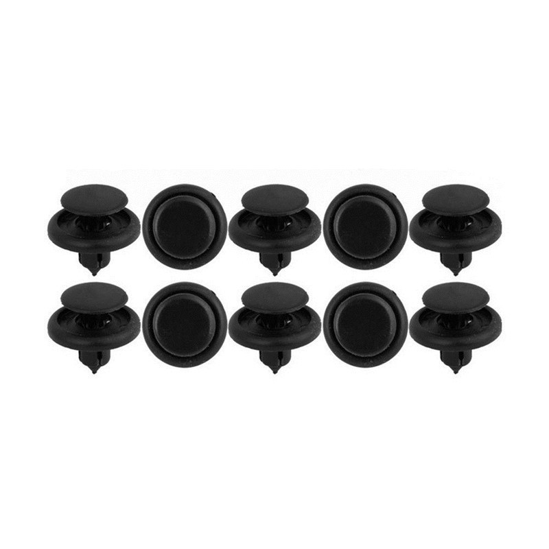 Combo 20 đinh tán nhựa lỗ 7mm màu đen cho xe hơi Toyota - Chốt vít nhựa cho ô tô