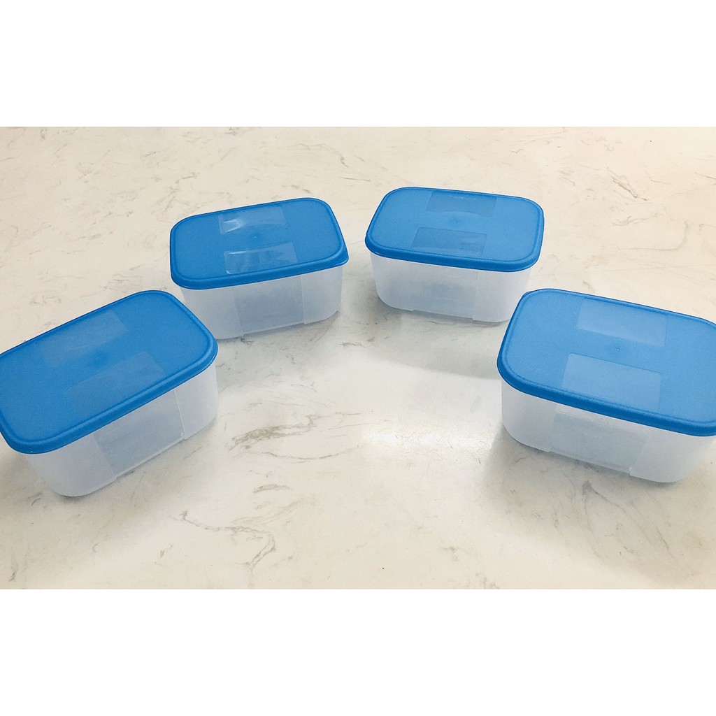 Tupperware bộ hộp bảo quản trữ đông rainbow 650ml màu