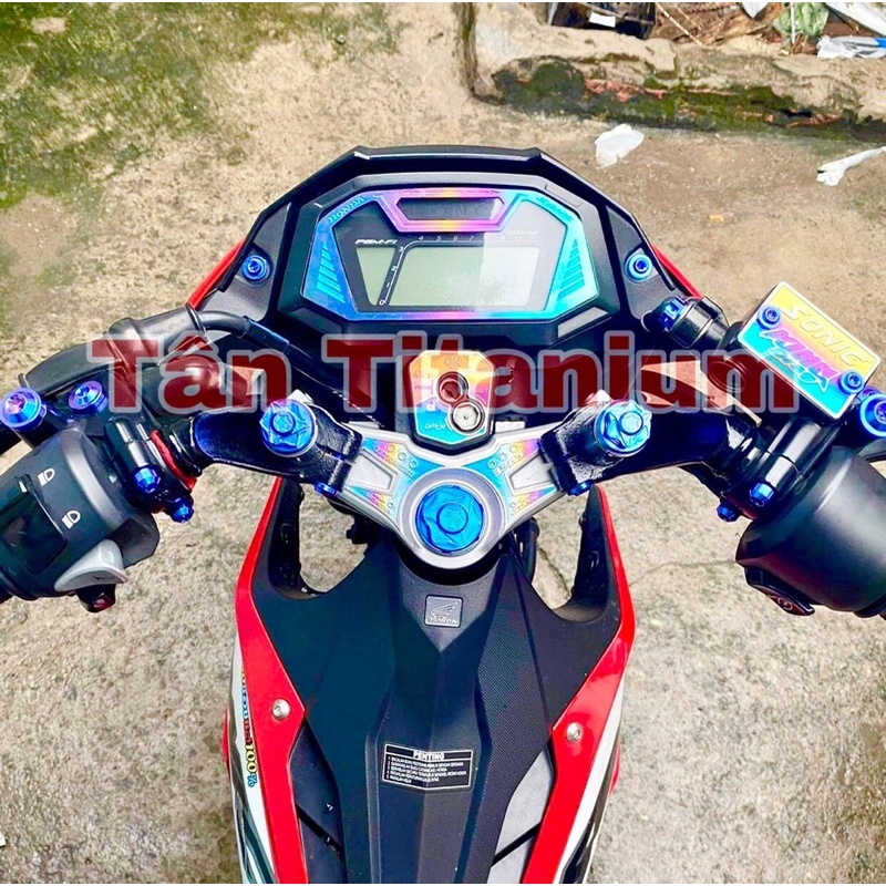Combo 16 ốc titan chính hãng gắn full gidong Sonic đủ màu siêu đẹp nổi bật