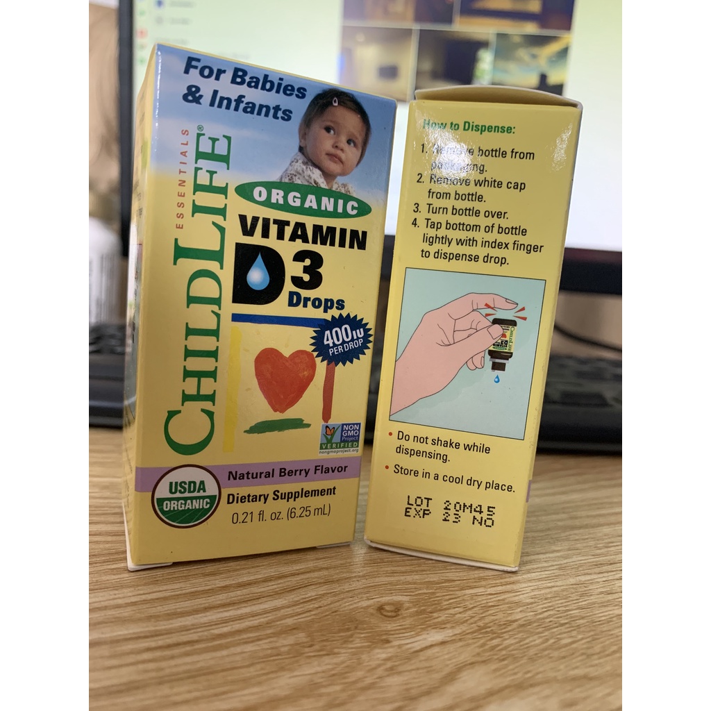 Vitamin D3 nhỏ giọt (mẫu mới 6.25mL)