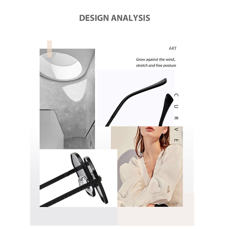 Kính Mát Gọng Kim Loại Tròng Đa Giác Chống Tia UV400 RZ1289 Thời Trang Cho Nam Và Nữ