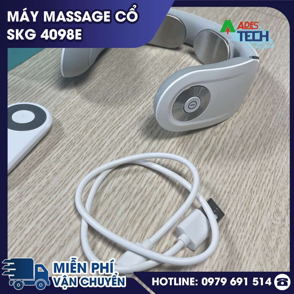 Máy massage cổ SKG 4098E - BẢO HÀNH 12 THÁNG - Công nghệ xung điện hiện đại