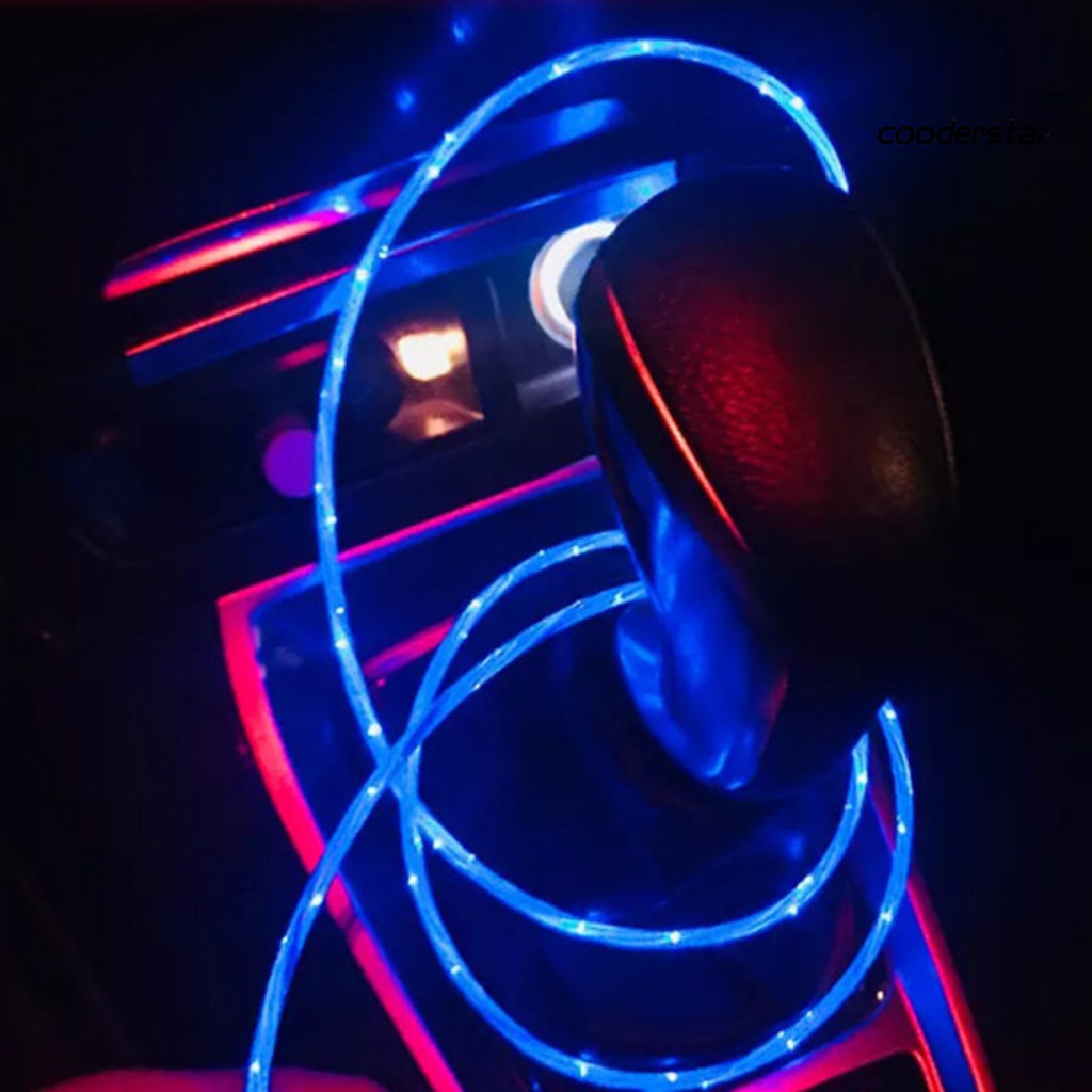 Dây cáp sạc nhanh truyền dữ liệu Micro USB Type C có đèn LED phát sáng thích hợp cho điện thoại Apple Android