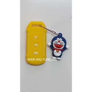 { Hai sọc} Bao da 2 sọc SMARTKEY 3 nấc công tắc DORAEMON ( bao da 2 sọc kèm hình Doraemon).