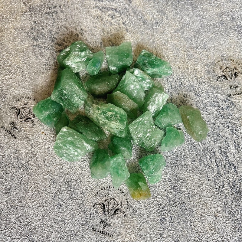 Đá thô Lepidolite Mica crystal màu xanh ánh lấp lánh sưu tầm, handmade, reiki, thanh tẩy thiền định