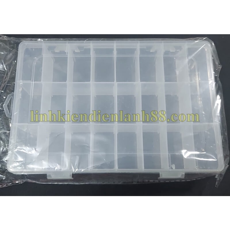 Hộp đựng Linh Kiện 24 ngăn 190x125x35mm mới !