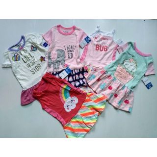 Combo sỉ váy cotton borip bé gái