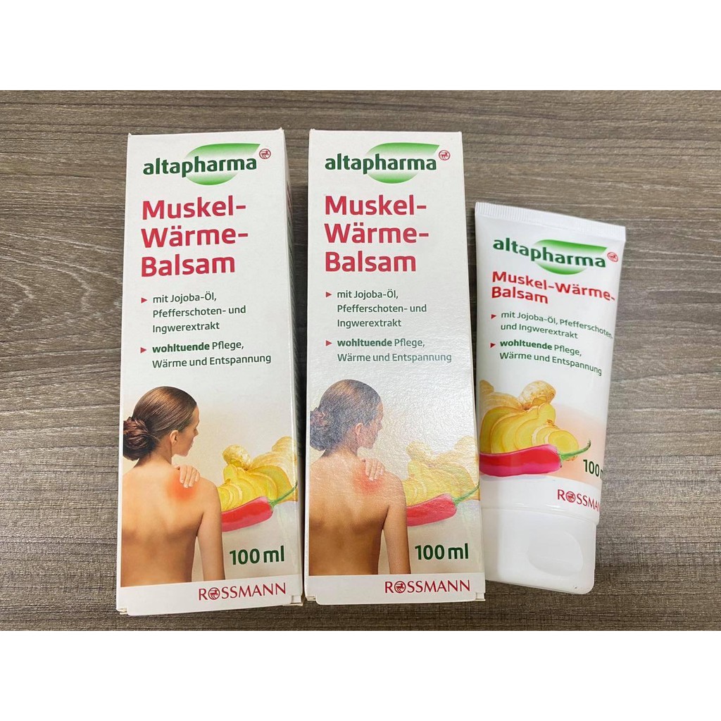 GEL XOA BÓP GIẢM ĐAU LÀM ẤM NÓNG CƠ VÀ KHỚP ALTAPHARMA MUSKEL WARME BALSAM - 100ml