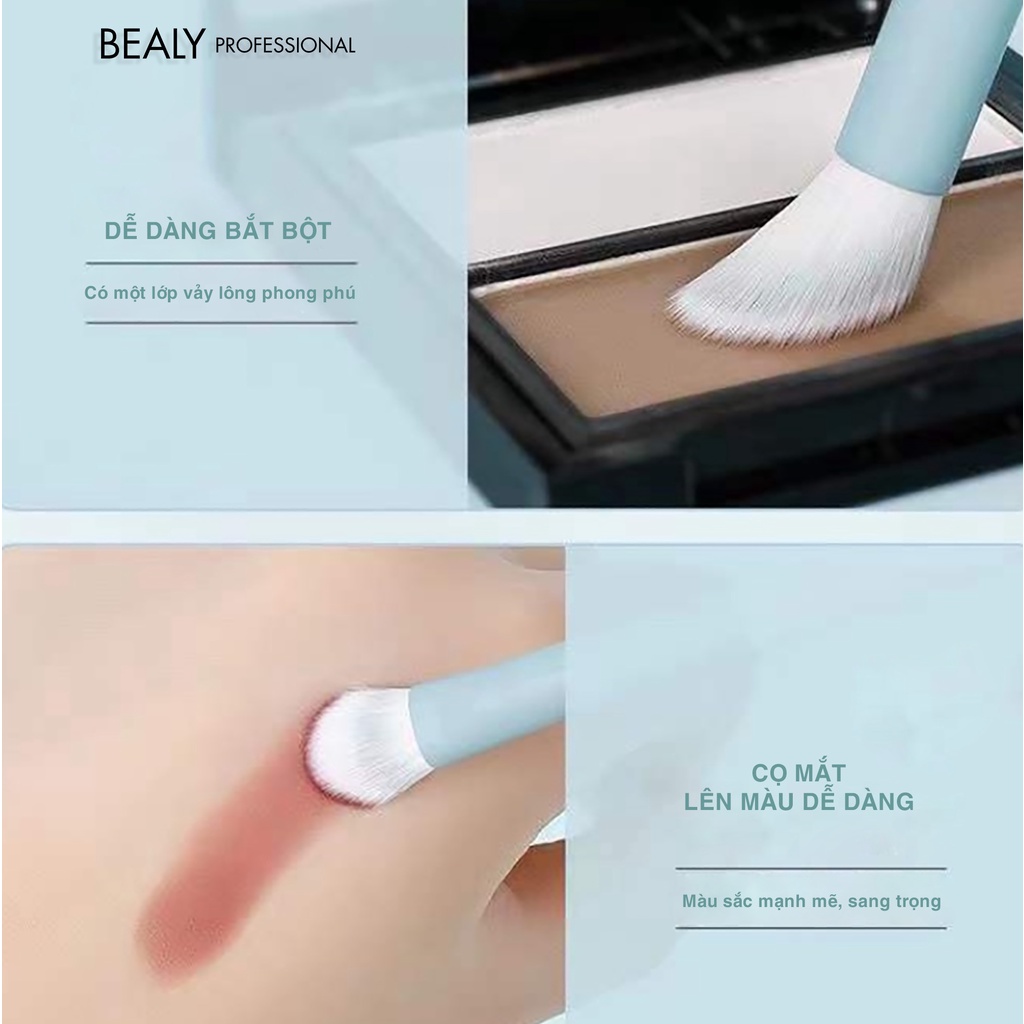 Bộ Cọ Trang Điểm Cán XANH NGỌC BEALY 12C ( Sản Xuất Cho Thị Trường Trung )