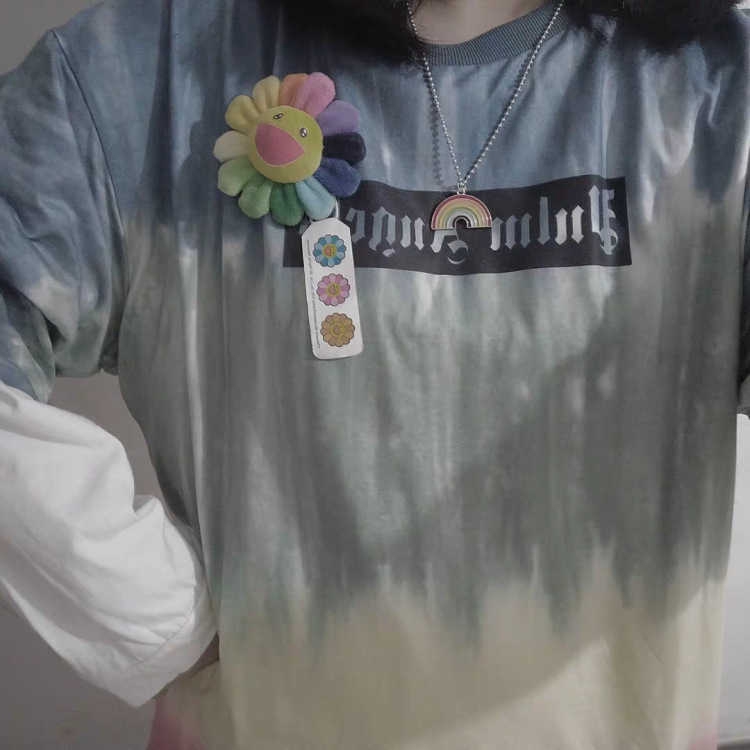 Dây Chuyền Chuỗi Hạt Mặt Hình Đám Mây Màu Cầu Vồng Thời Trang Dành Cho Nam Và Nữ 2270