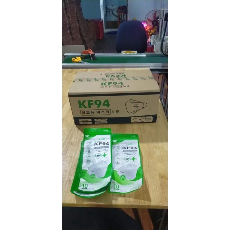 [Mã COSDAY giảm 8% đơn 150K] Túi 10 cái khâu trang KF94, khẩu trang 4D, tiêu chuẩn Hàn quốc | BigBuy360 - bigbuy360.vn