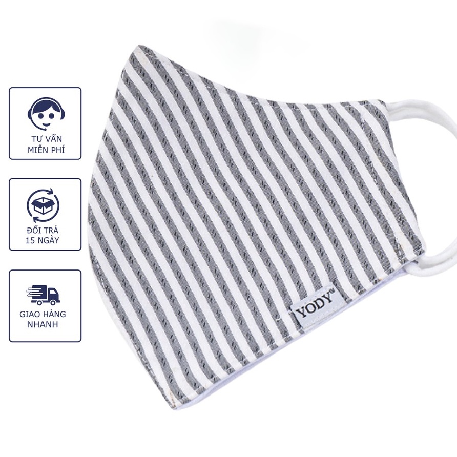 Khẩu trang vải YODY công nghệ nano ion bạc lọc vi bụi, vi khuẩn KTR3001
