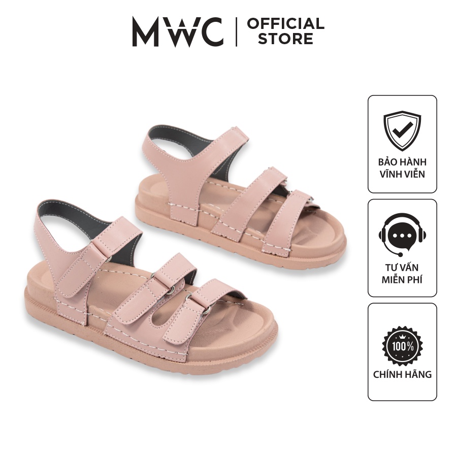 Giày MWC 2903 - Giày Sandal Đế Bánh Mì, Giày Sandal Quai Ngang Đế Bánh Mì Trẻ Trung