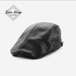 Nón beret da Jamonts nam cao cấp thoáng khí mũ nồi nam cao tuổi