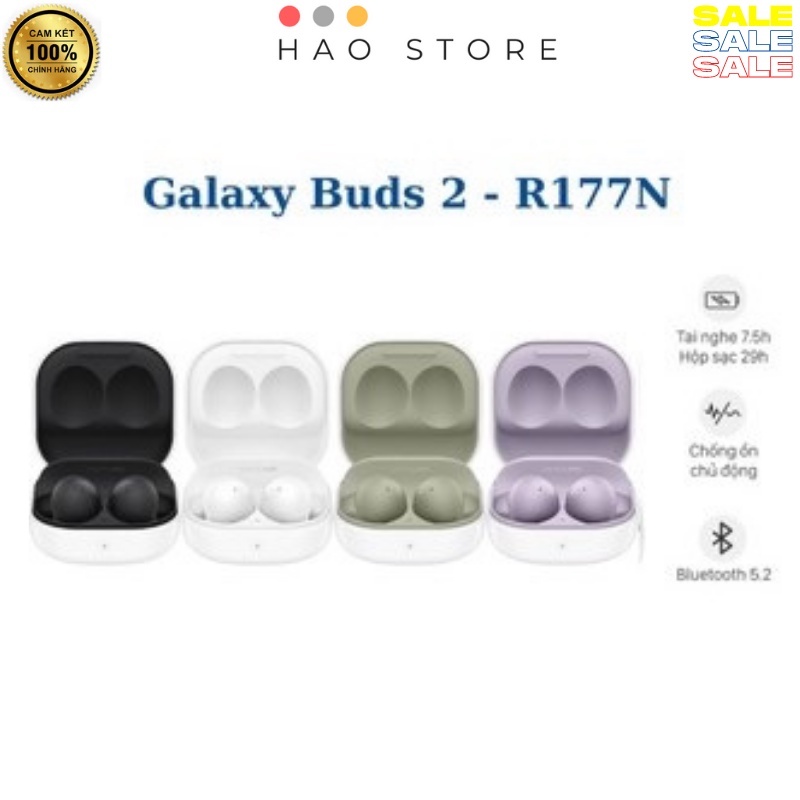 Tai Nghe Bluetooth True Wireless Samsung Galaxy Buds 2 R177N - Hàng Chính Hãng