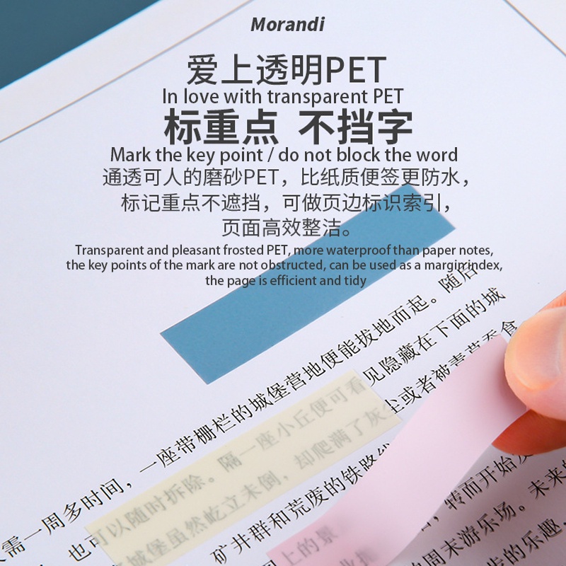 200 Miếng Dán Ghi Chú Trong Suốt Dùng Lên Kế Hoạch