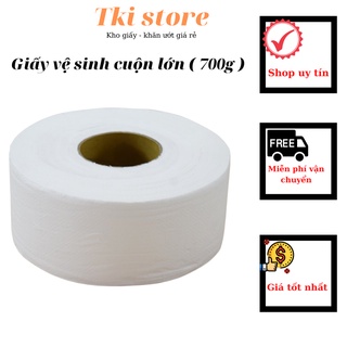 Giấy vệ sinh cuộn lớn 700g, giấy cuộn vệ sinh công nghiệp tiện lợi tiết kiệm giá rẻ