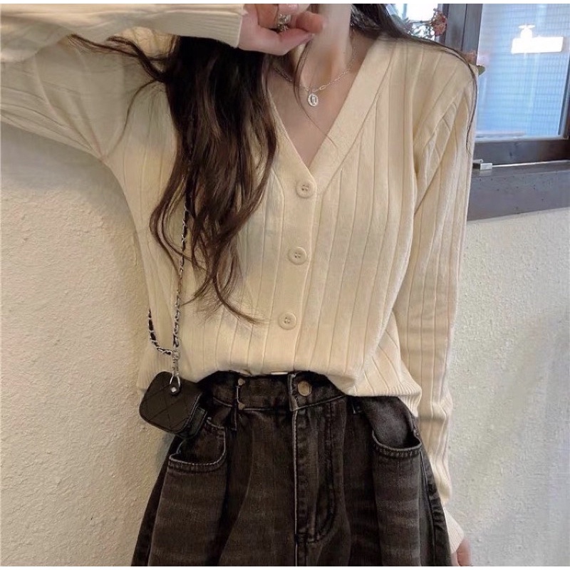 Áo cardigan lửng
