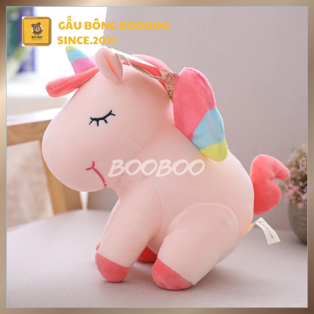 Gấu Bông Kì Lân - Gấu Ôm Ngựa Pony Dáng Nằm Dễ Thương -  gaubongbooboo