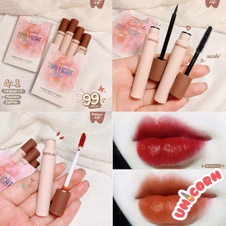 Set Son Kem Mascara Kẻ Mắt HENG FANG PRO LIGHT Hot Trend Lên Màu Chuẩn