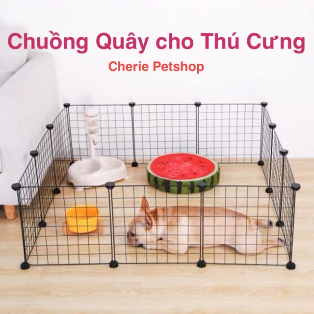 Tấm ghép chuồng quây cho thú cưng chó mèo