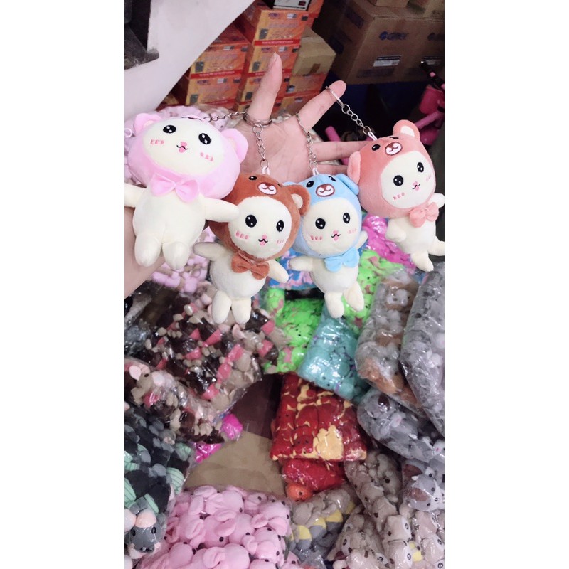 Sỉ 5 móc khoá gấu bông các mẫu loại to