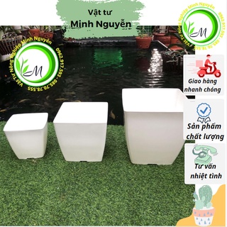 Chậu nhựa vuông lọai dày , chậu nhựa trồng cây, chậu để bàn, chậu cây cảnh