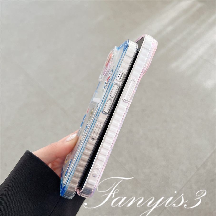 Ốp Điện Thoại TPU Mềm Trong Suốt Hình Nhân Vật Anime Dễ Thương Cho IPhone 14 13 12 11 Pro Max X XR Xs Max 8 7 Plus SE 2020